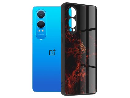 Techsuit – Glaze Series puzdro na OnePlus Nord CE4 Lite – červená hmlovina