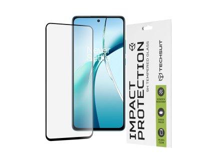 Techsuit – 111D Full Cover tvrdené sklo s celoplošným lepením na OnePlus Nord CE4 Lite – čierne