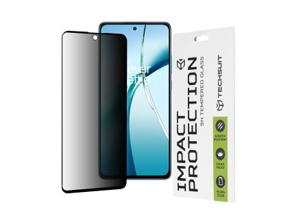 Techsuit – 111D Privacy ochranné sklo s celoplošným lepením na OnePlus Nord CE4 Lite – čierne