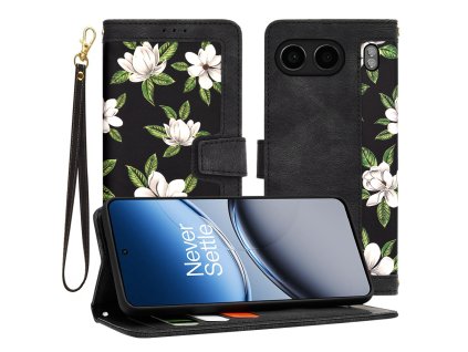 Techsuit – FlipCraft puzdro na OnePlus Nord 4 – Flowers of the Dawn