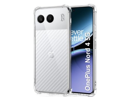 Techsuit – Shockproof Clear Silicone puzdro na OnePlus Nord 4 – číre