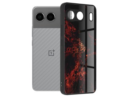 Techsuit – Glaze Series puzdro na OnePlus Nord 4 – červená hmlovina