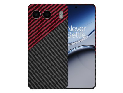 Techsuit - Carbonite FiberShell - OnePlus Nord 4 - Red Vortex