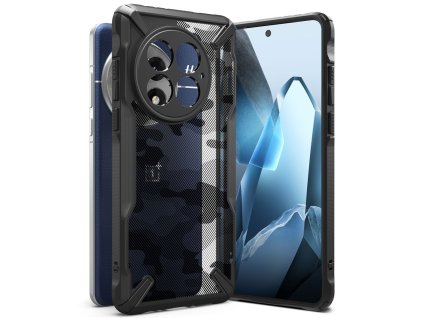 Ringke – Fusion X Design puzdro na OnePlus 13 – camo čierne