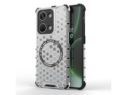 Techsuit – HoneyComb Shield MagSafe puzdro na OnePlus Nord 3 – biele