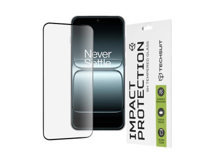 Techsuit – 111D Full Cover tvrdené sklo s celoplošným lepením na OnePlus 13T – čierne