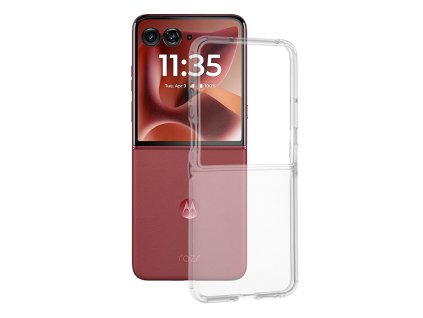 Techsuit - Clear Silicone puzdro na Motorola Razr 60 Ultra - číre