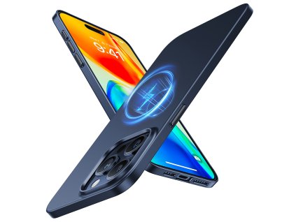 Torras – OriginFit-Mag Series magnetický kryt na iPhone 15 Pro Max – tmavomodrý