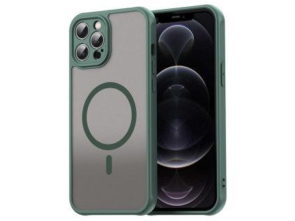 Techsuit – HaloFrost II MagSafe ochranný kryt na iPhone 12 Pro Max – zelený