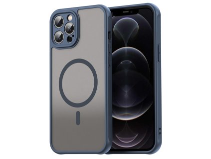 Techsuit – HaloFrost II MagSafe ochranný kryt na iPhone 12 Pro Max – tmavomodrý