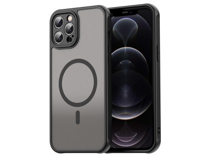 Techsuit – HaloFrost II MagSafe ochranný kryt na iPhone 12 Pro – čierny