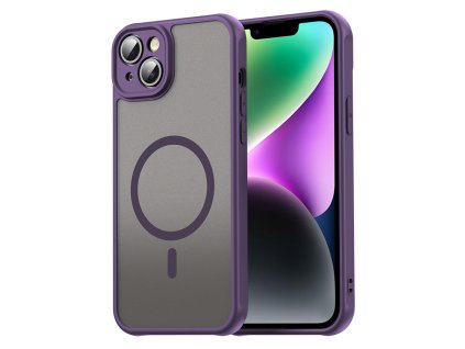Techsuit – HaloFrost II MagSafe ochranný kryt na iPhone 14 – fialový