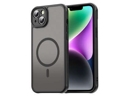 Techsuit – HaloFrost II MagSafe ochranný kryt na iPhone 14 Plus – čierny