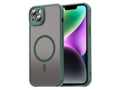Techsuit – HaloFrost II MagSafe ochranný kryt na iPhone 14 Plus – zelený