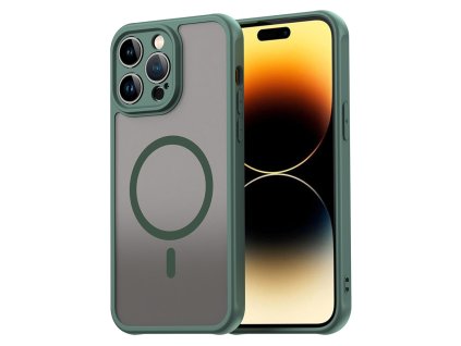 Techsuit – HaloFrost II MagSafe ochranný kryt na iPhone 14 Pro Max – zelený