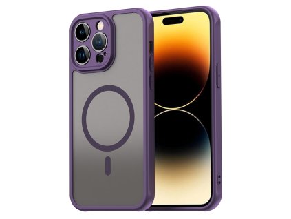 Techsuit – HaloFrost II MagSafe ochranný kryt na iPhone 14 Pro Max – fialový