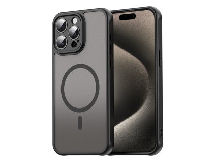 Techsuit – HaloFrost II MagSafe ochranný kryt na iPhone 15 Pro Max – čierny