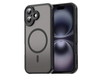 Techsuit – HaloFrost II MagSafe ochranný kryt na iPhone 16 – čierny