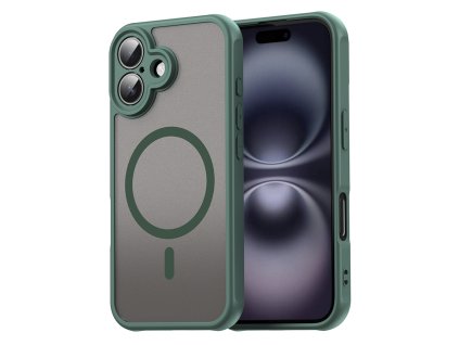 Techsuit – HaloFrost II MagSafe ochranný kryt na iPhone 16 – zelený