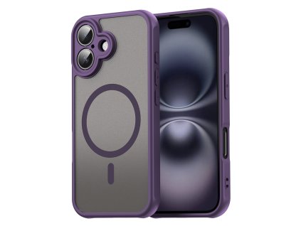 Techsuit – HaloFrost II MagSafe ochranný kryt na iPhone 16 Plus – fialový