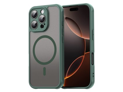 Techsuit – HaloFrost II MagSafe ochranný kryt na iPhone 16 Pro – zelený