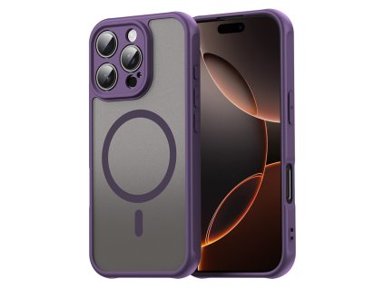 Techsuit – HaloFrost II MagSafe ochranný kryt na iPhone 16 Pro – fialový