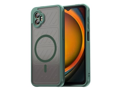 Techsuit – HaloFrost II MagSafe ochranný kryt na Samsung Galaxy Xcover7 Pro – zelený