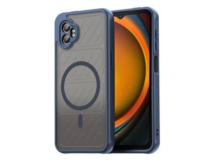 Techsuit – HaloFrost II MagSafe ochranný kryt na Samsung Galaxy Xcover7 Pro – tmavomodrý