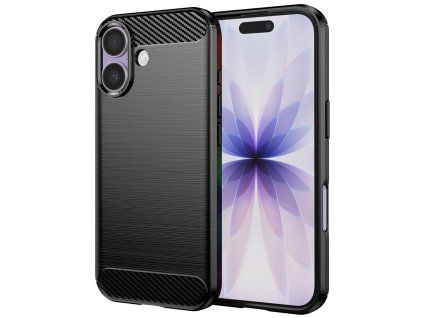 Techsuit - Carbon Silicone kryt pre iPhone 17 - čierny