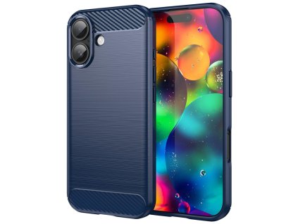Techsuit - Carbon Silicone kryt pre iPhone 17 - modrý
