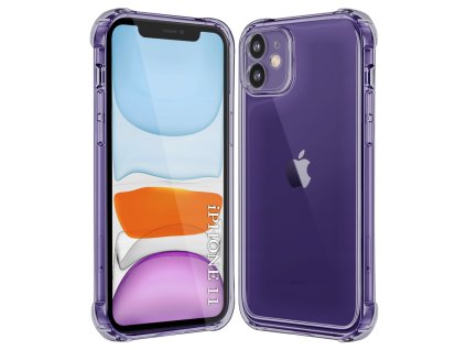 Techsuit - Shockproof Clear Silicone obal pre iPhone 11 – dymovo čierny