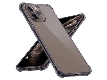 Techsuit - Shockproof Clear Silicone obal pre iPhone 11 Pro – dymovo čierny