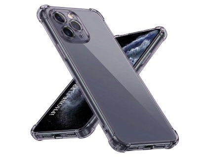 Techsuit - Shockproof Clear Silicone obal pre iPhone 11 Pro Max – dymovo čierny