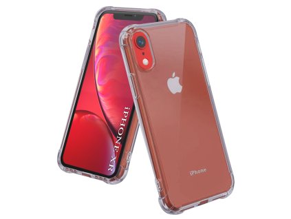 Techsuit - Shockproof Clear Silicone obal pre iPhone XR – dymovo čierny