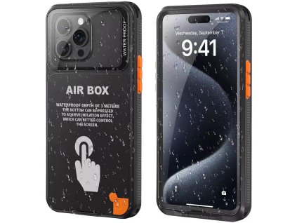 ShellBox - AirBox Waterproof IP68 Case (6.1 inch) - iPhone 12/12 Pro/13/13 Pro/14/14 pro/15/15 Pro/16 - Black
