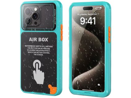 ShellBox - AirBox Waterproof IP68 (6.7 inch) - iPhone 12 Pro Max/13 Pro Max/14 Pro Max/ 15 Pro Max/16 Pro Max/15+/16+ - Blue