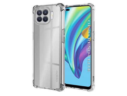 Techsuit - Shockproof Clear Silicone obal pre Oppo Reno4 Lite - priehľadný