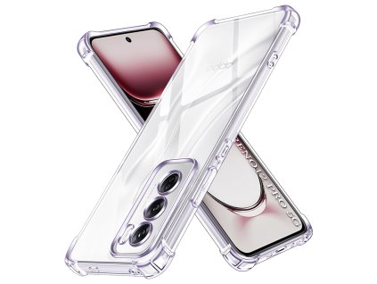 Techsuit - Shockproof Clear Silicone obal pre Oppo Reno12 Pro - priehľadný