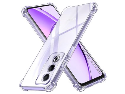 Techsuit - Shockproof Clear Silicone obal pre Oppo A80 5G - priehľadný