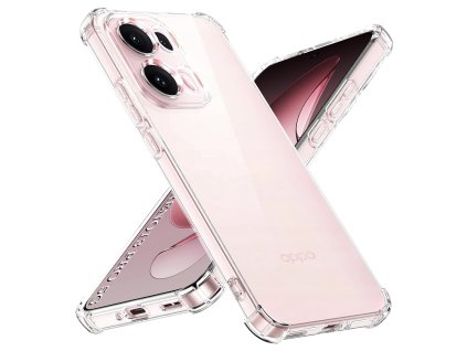 Techsuit - Shockproof Clear Silicone obal pre Oppo Reno13 Pro - priehľadný
