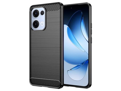 Techsuit - Carbon Silicone kryt pre Oppo Reno13 - čierny
