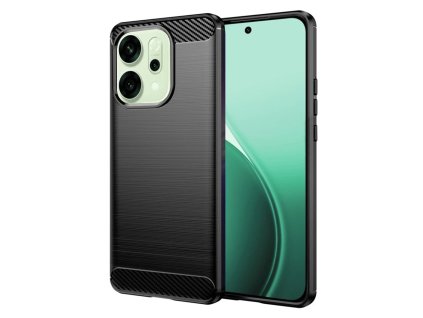 Techsuit - Carbon Silicone kryt pre Oppo Reno14 - čierny