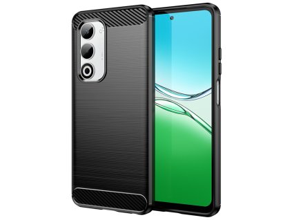 Techsuit - Carbon Silicone kryt pre Oppo A5 4G - čierny