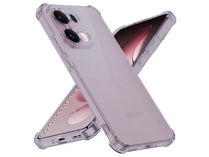 Techsuit - Shockproof Clear Silicone obal pre Oppo Reno13 Pro - dymovo čierny