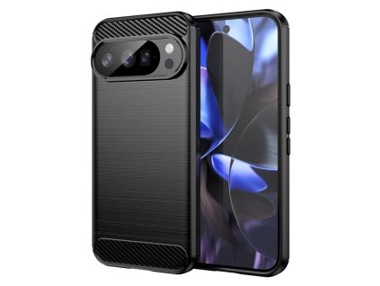 Techsuit - Carbon Silicone kryt pre Google Pixel 10 / 10 Pro - čierny