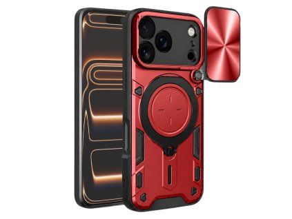 Techsuit - CamGuard Pro kryt pre iPhone 17 Pro Max - červený