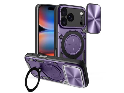 Techsuit - CamGuard Pro kryt pre iPhone 17 Pro Max - fialový