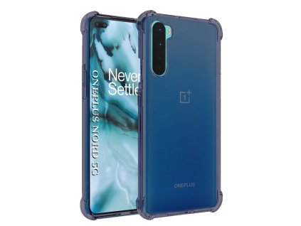 Techsuit - Shockproof Clear Silicone obal pre OnePlus Nord 5G - dymovo čierny