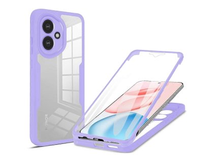 Techsuit - ColorVerse 360 Series kryt + ochranné sklo pre Honor 400 - fialový