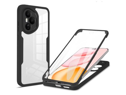 Techsuit - ColorVerse 360 Series kryt + ochranné sklo pre Honor 400 Pro - čierny